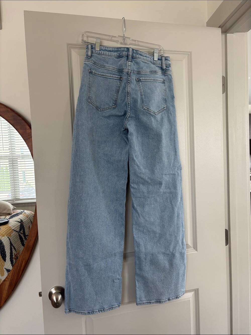 Quince Light Blue Wide-Leg Jeans - Picture 4 of 4